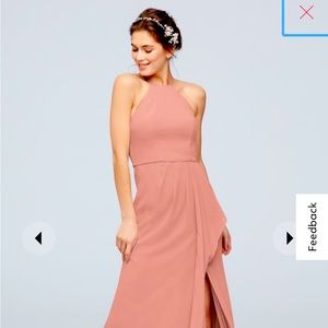 Celebrate DB Studio Cascade with high neck chiffon Bridesmaid Dress Size 16